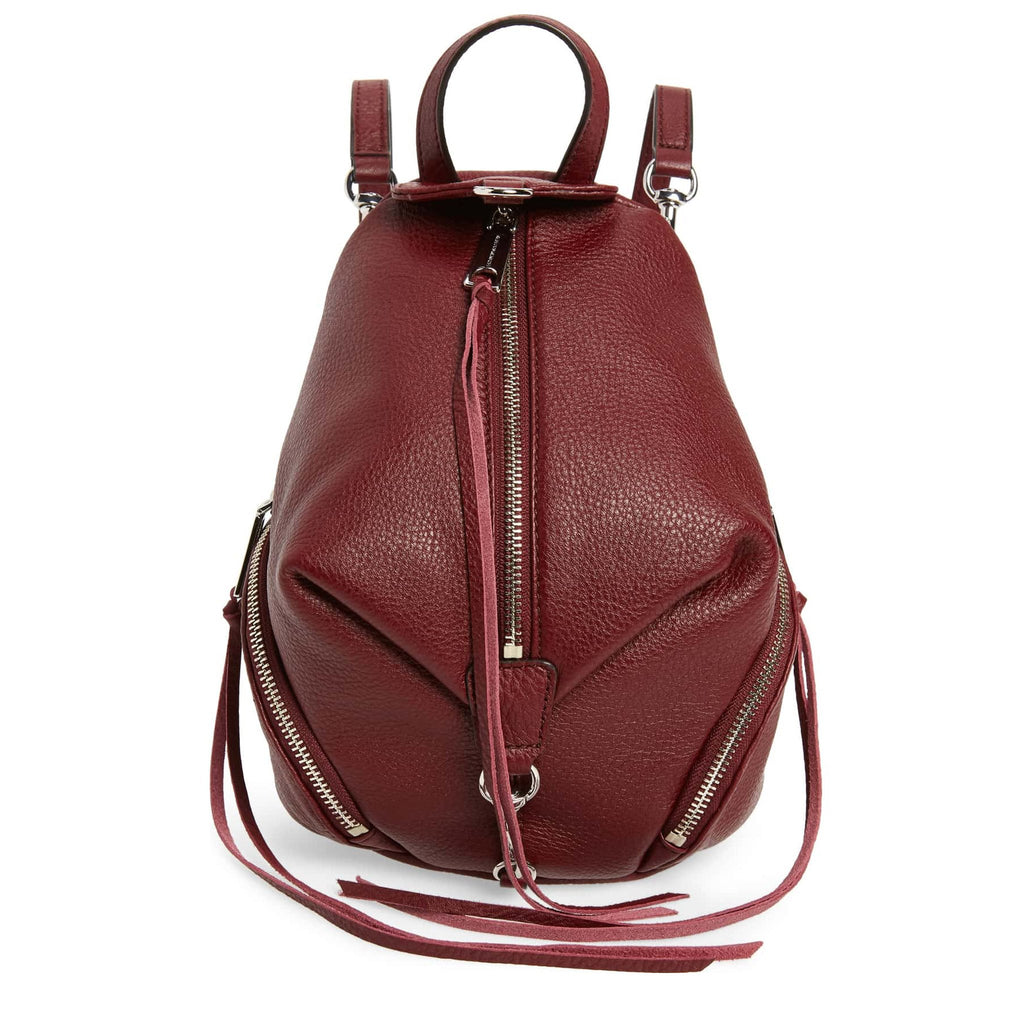 Burgundy Leather backpack