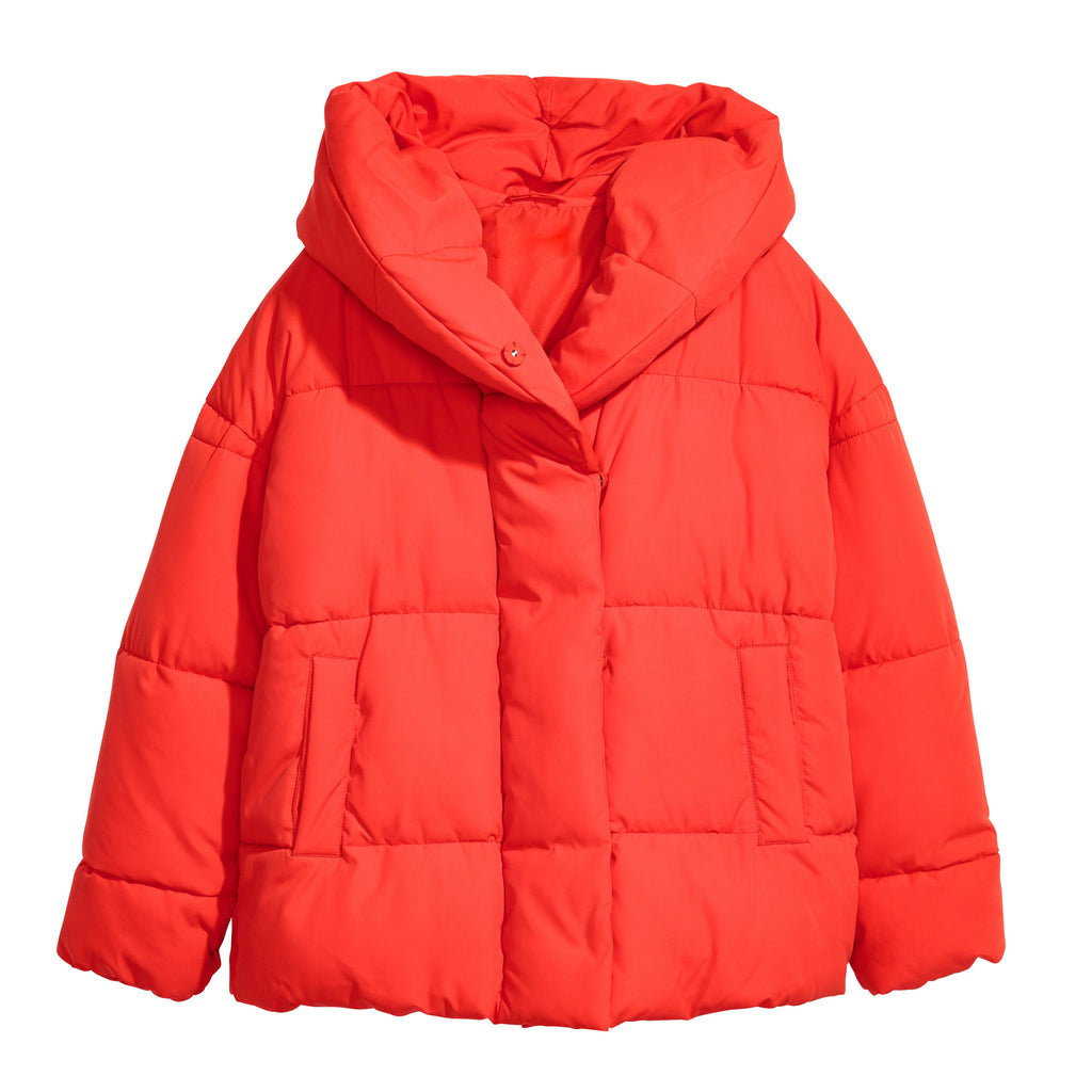 Red Oversized Puffer